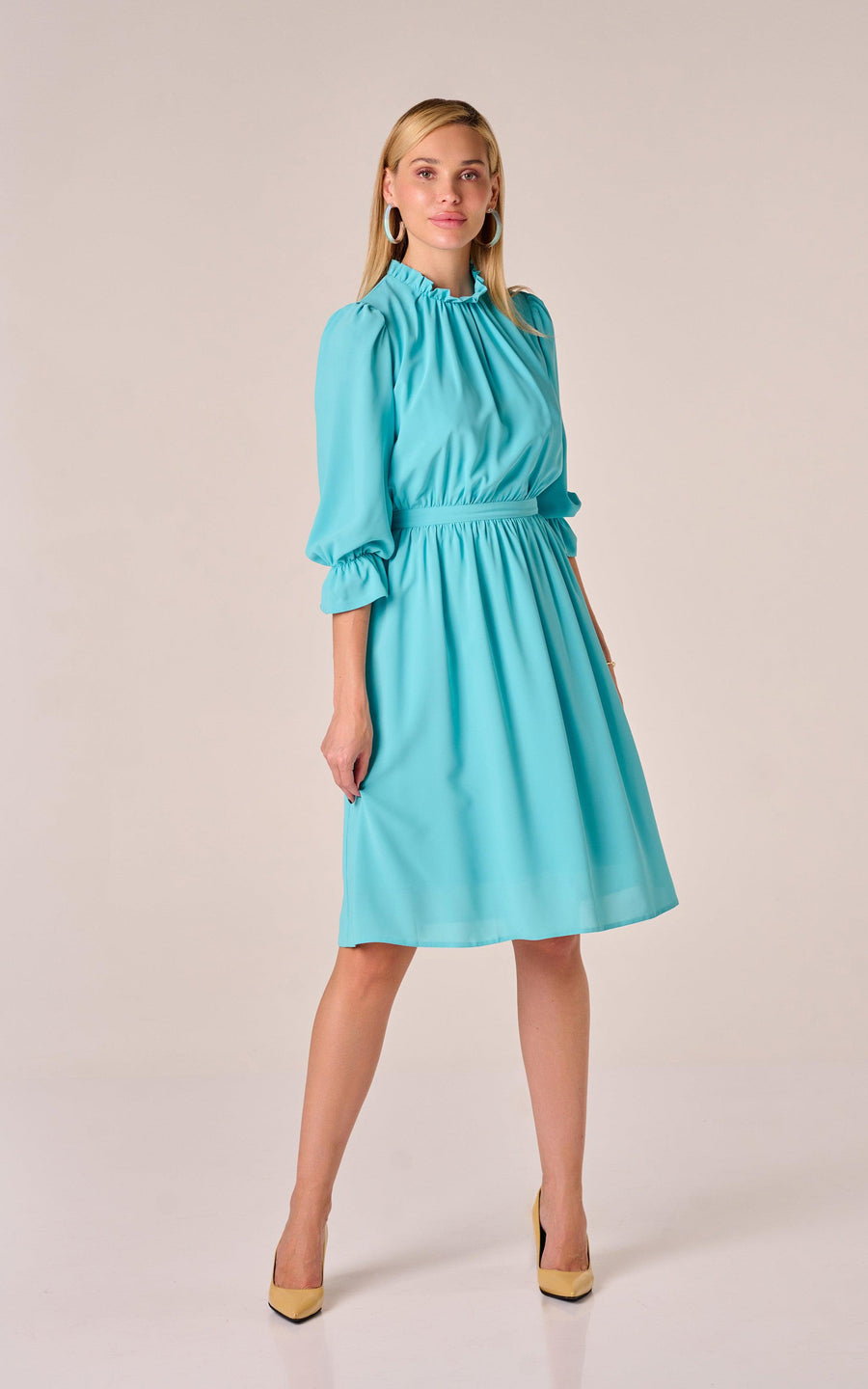 ANASTASIA | Flare Skirt Tiffani Midi Dress | Tatiana Tretyak Brand