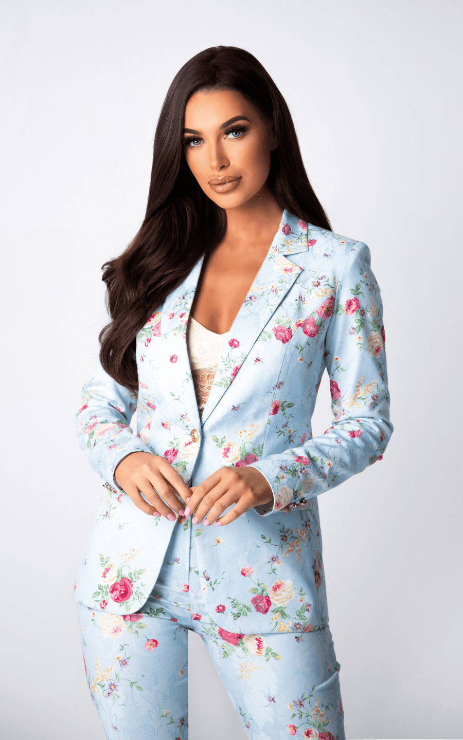 ATLANTIDA | Women's Floral Pants Suit | Tatiana Tretyak Brand