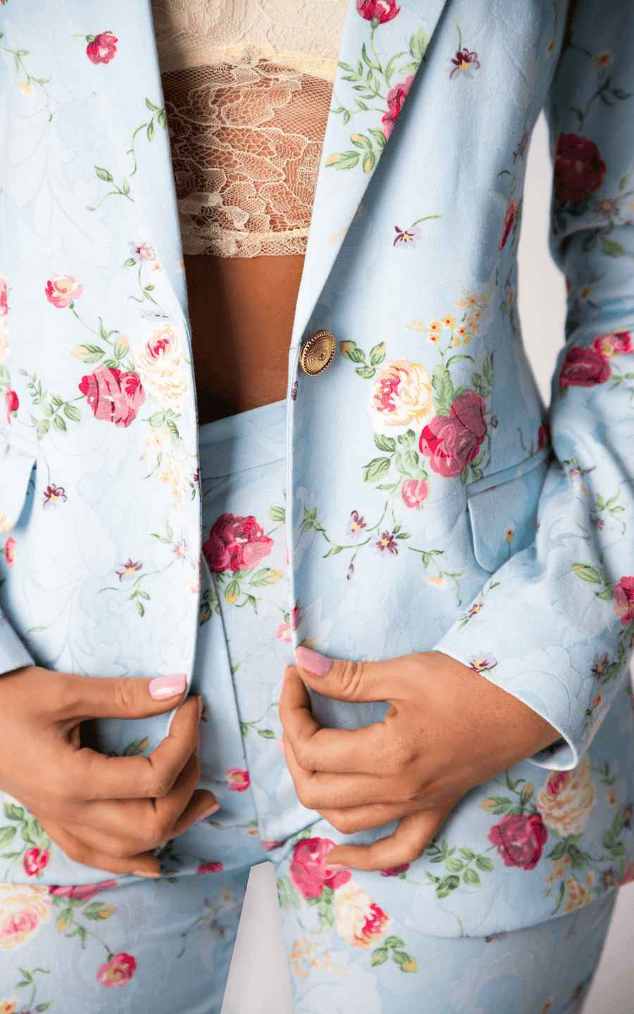 ATLANTIDA | Women's Floral Pants Suit | Tatiana Tretyak Brand