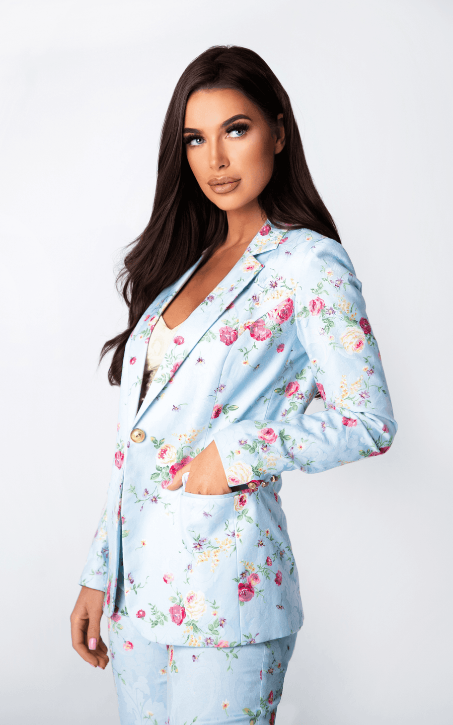 ATLANTIDA | Women's Floral Pants Suit | Tatiana Tretyak Brand