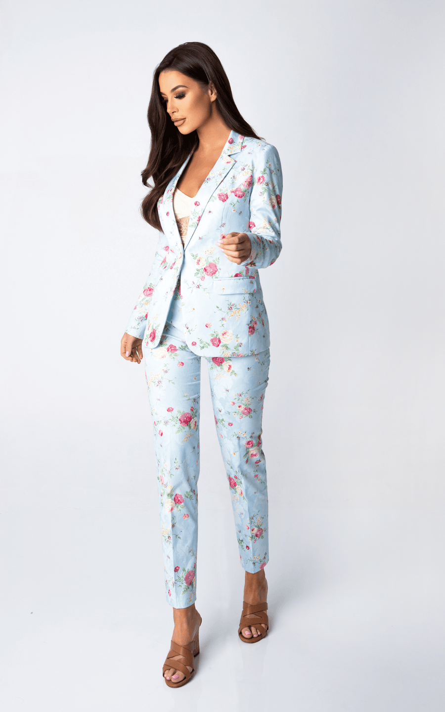 ATLANTIDA | Women's Floral Pants Suit | Tatiana Tretyak Brand