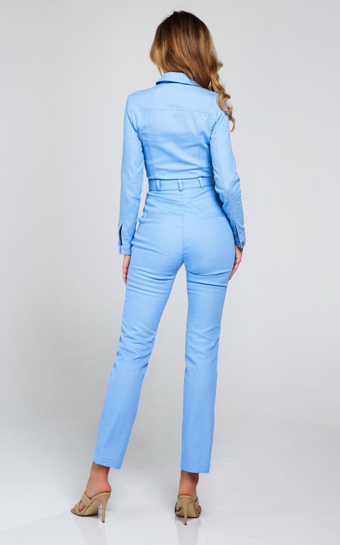 JENISA | Sky Blue Denim Jumpsuit Overall | Tatiana Tretyak Brand
