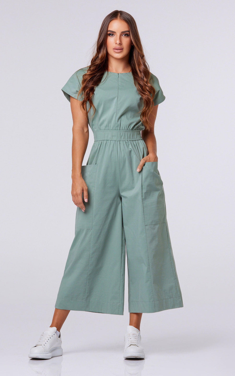 KIM | Women's Casual Olive Jumpsuit Overal | Tatiana Tretyak Brand