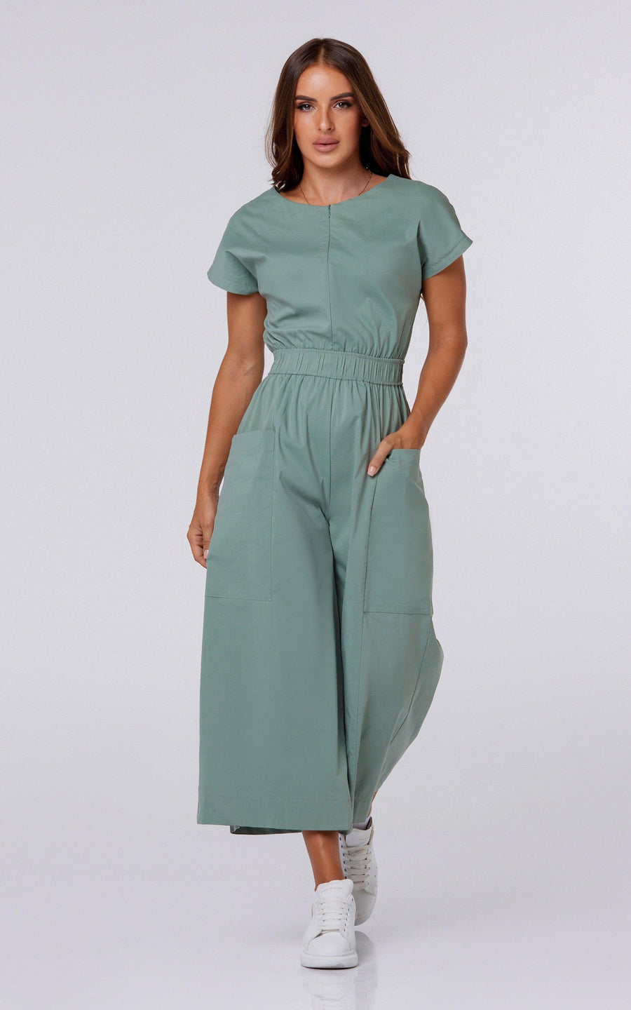 KIM | Women's Casual Olive Jumpsuit Overal | Tatiana Tretyak Brand